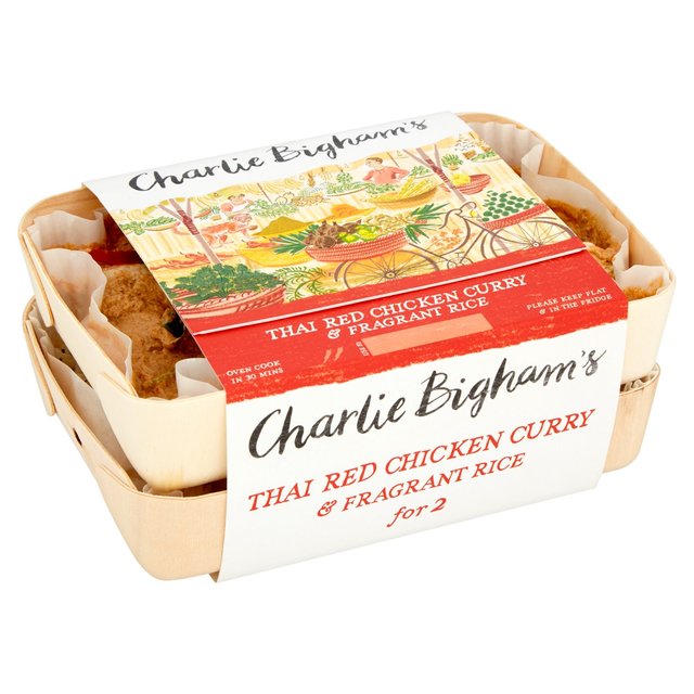 Charlie Bigham's Thai Red Chicken Curry & Fragrant Rice for 2   835g