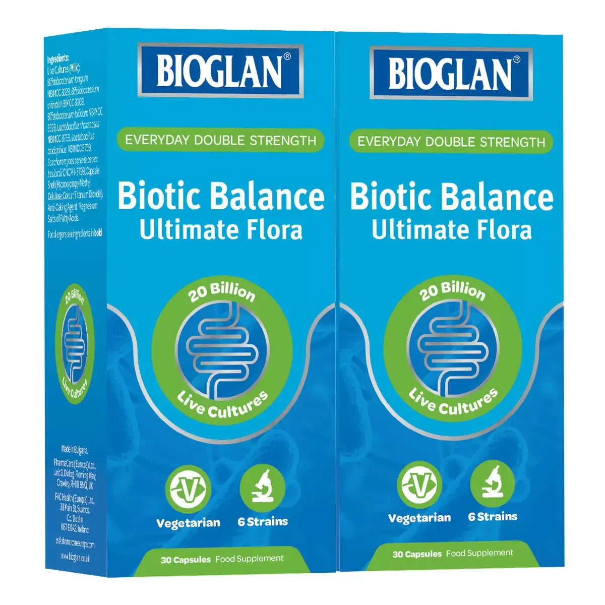 Bioglan Biotic Balance Ultimate Flora, 2 x 30 Capsules