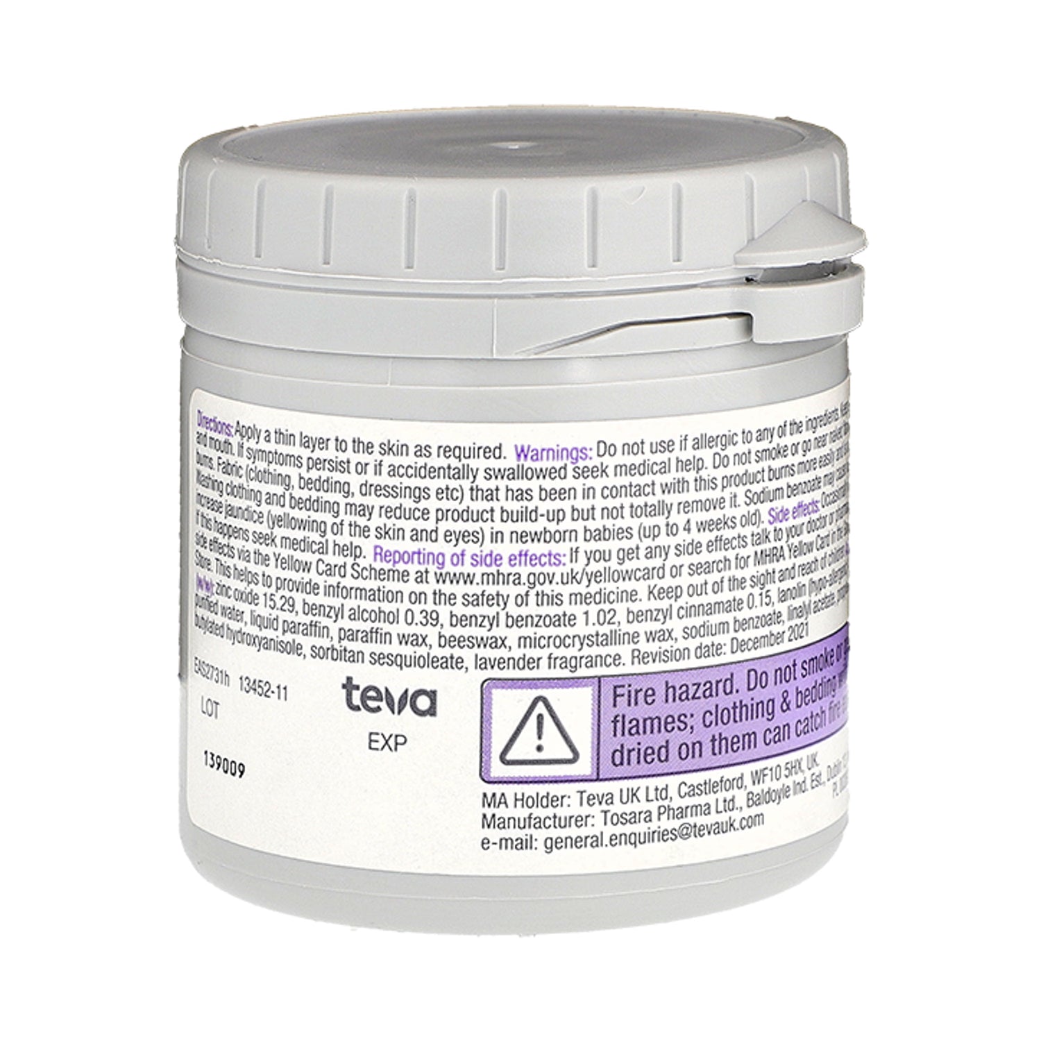 Sudocrem antiseptic healing cream 125g (British brand)