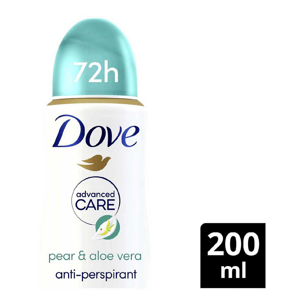 Dove Advanced Care Go Fresh Pear & Aloe Vera Anti-Perspirant Spray with Triple Moisturising technology for 72hr protection 200ml