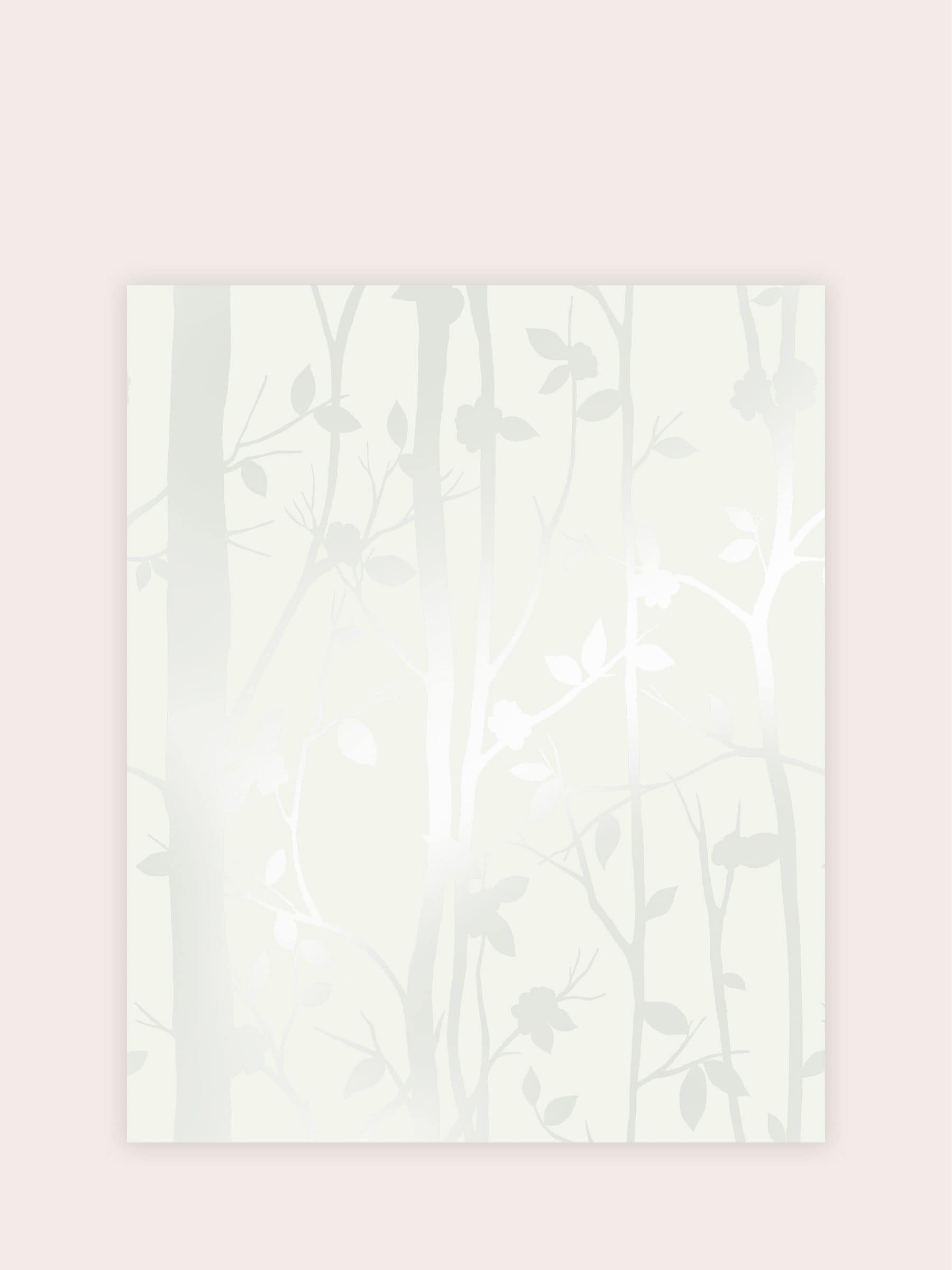 Laura Ashley wallpaper sample White Cottonwood A4, imported from the UK