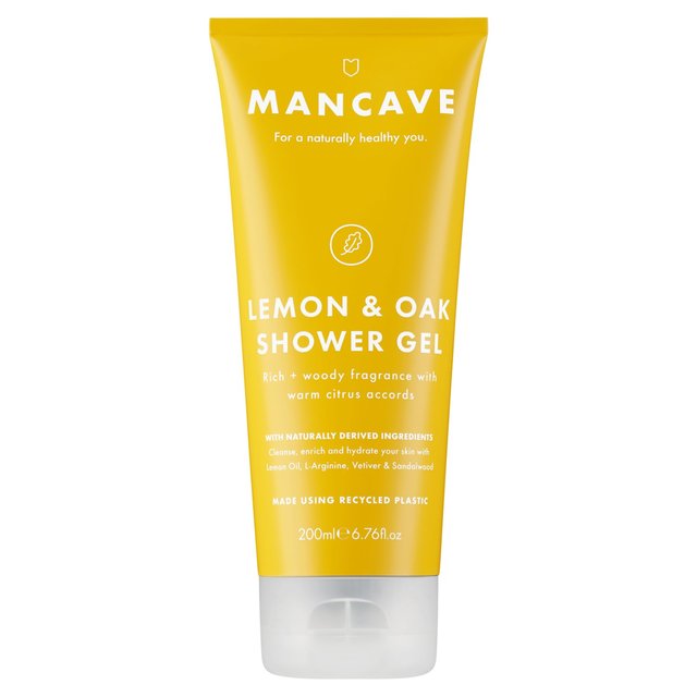 ManCave Lemon & Oak Shower Gel   200ml GOODS M&S   