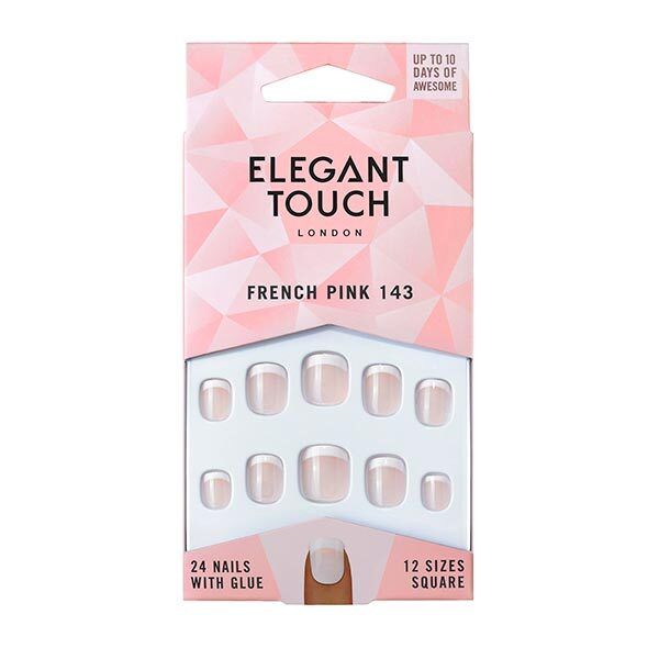 Elegant Touch French Nails - 143 Pink (XS) GOODS Superdrug   