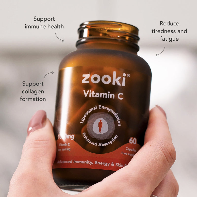 Zooki Liposomal Vitamin C capsules 60 count (British brand)