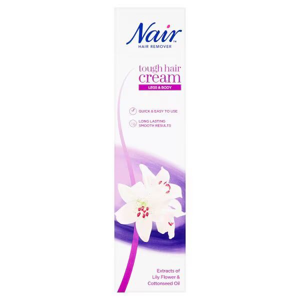 Nair Tough Hair Hair Removal Cream 90ml, imported from the UK