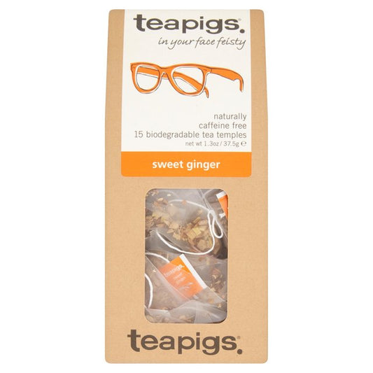 Teapigs Sweet Ginger Tea Bags   15 per pack