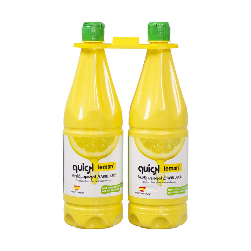 Quick Lemon not-from-concentrate lemon juice 2x1L, imported from the UK