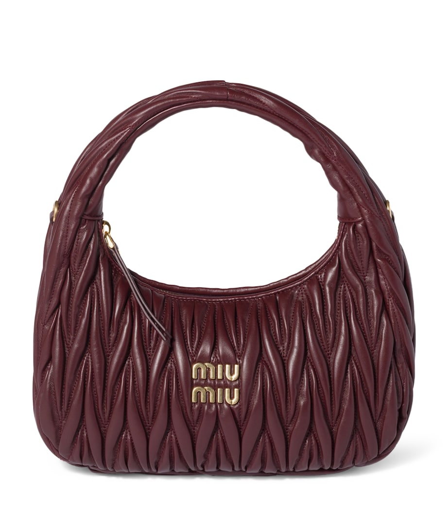 Miu Miu Wander matelassé leather top-handle bag (British brand)