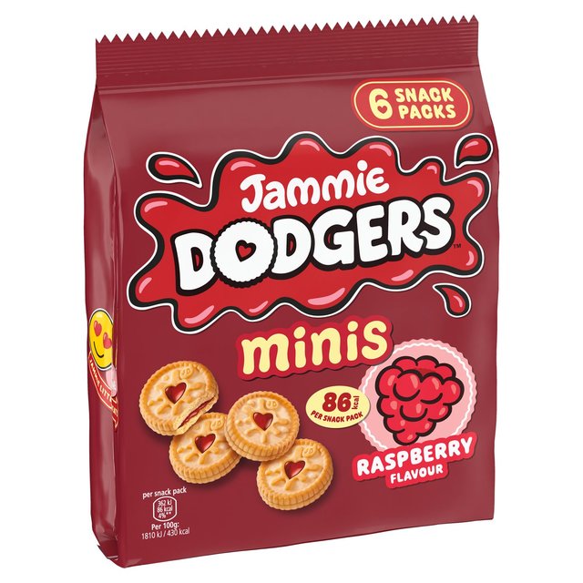 Jammie Dodgers Raspberry Biscuits Minis Multipack   6 per pack GOODS M&S   