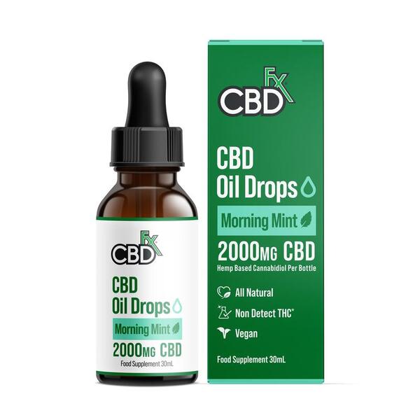 CBDfx Morning Mint CBD Oil Drops 2000mg CBD GOODS Superdrug   