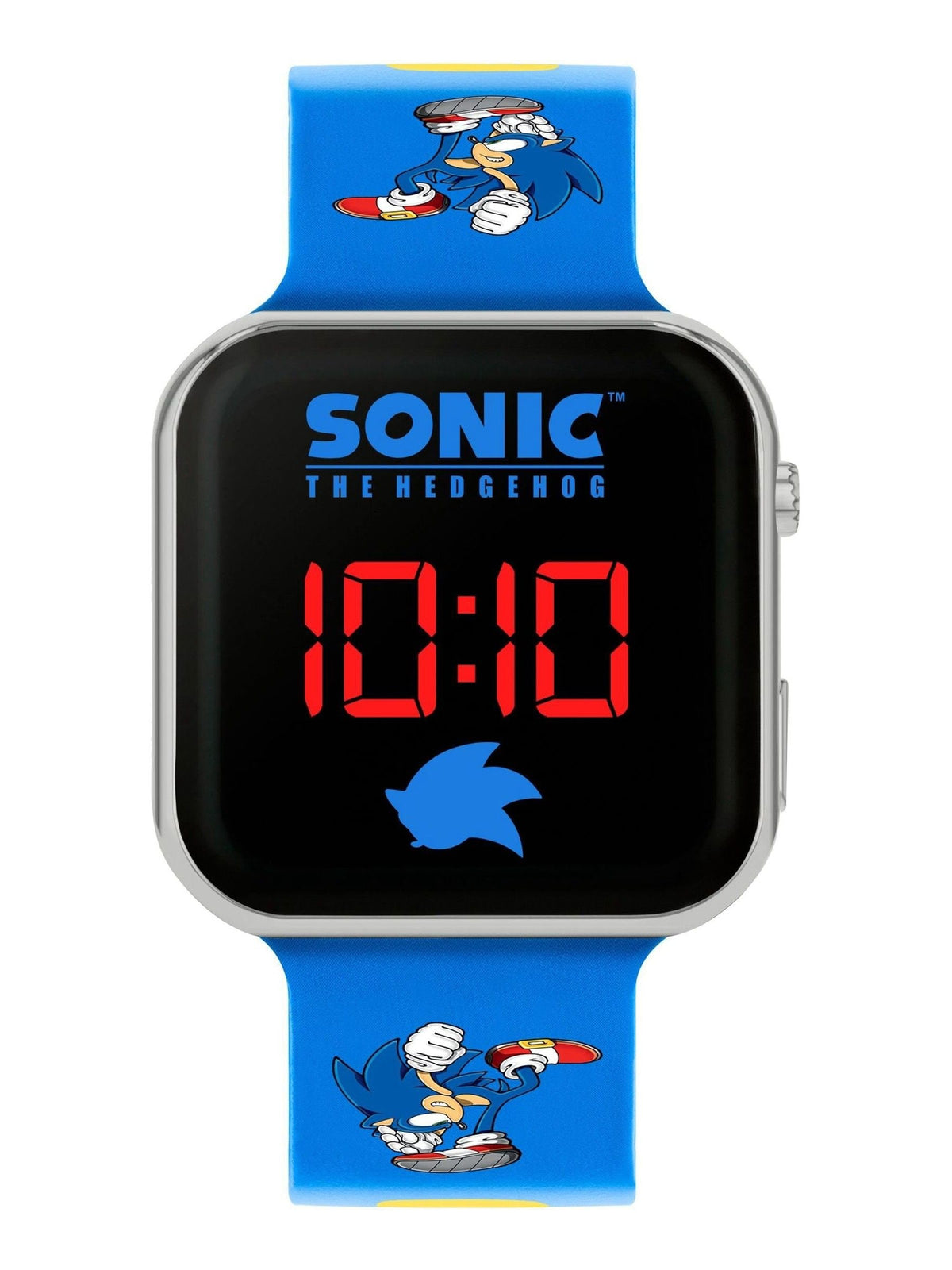Peers Hardy Sonic the Hedgehog LED watch with printed strap - British product