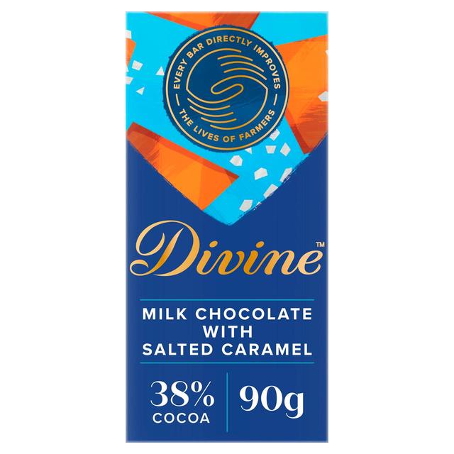 Divine 38% Milk Chocolate with Toffee & Sea Salt   90g