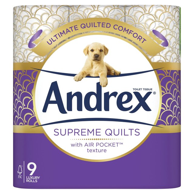 Andrex Supreme Quilts Toilet Roll   9 per pack GOODS M&S   