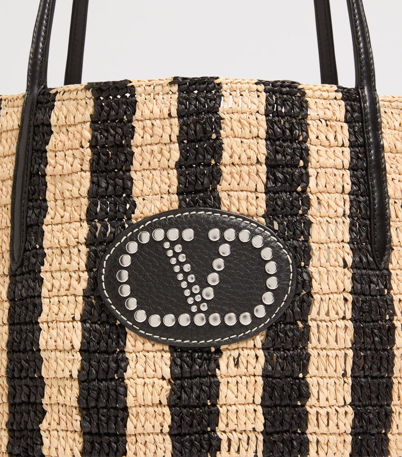 Valentino Garavani straw raffia bucket bag - British product