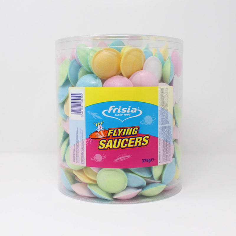 Astra Flying Saucers chewy sweets with sour centre 375g - British product