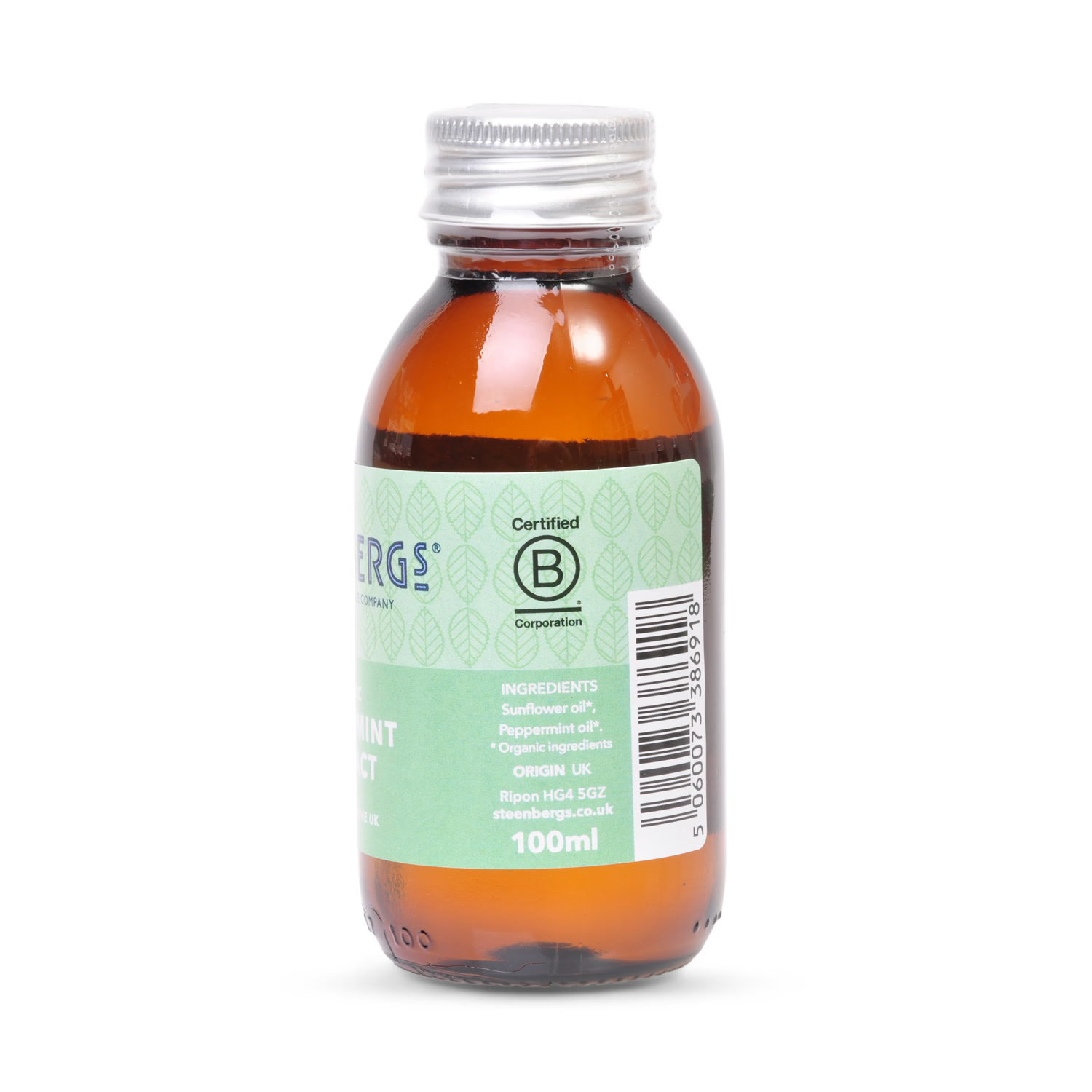 Steenbergs organic peppermint extract 100ml - British product