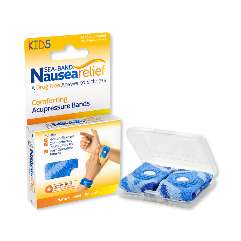 Sea-Band acupressure wristband child blue, imported from the UK