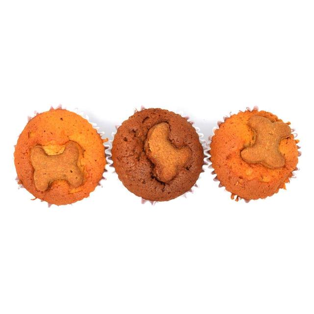 The Barking Bakery Trio of Mini Woofins Dog Treat Muffins