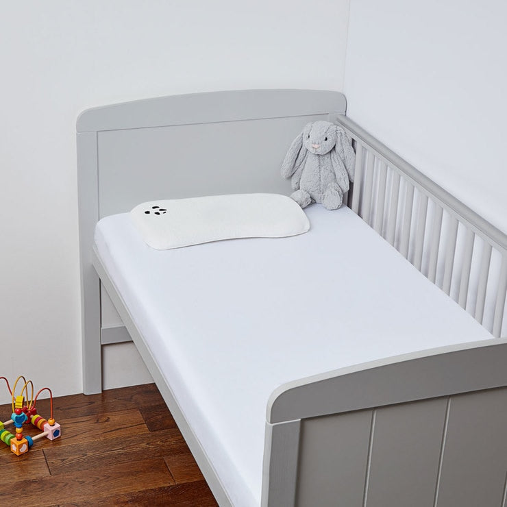 Panda fitted sheets 2 pack white cot size (British brand)