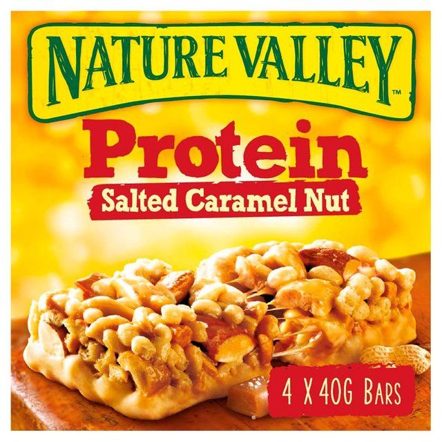 Nature Valley Protein Salted Caramel Nut Cereal Bars   4 x 40g GOODS M&S   