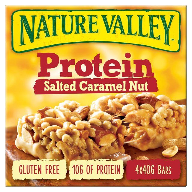 Nature Valley Protein Salted Caramel Nut Cereal Bars   4 x 40g GOODS M&S   