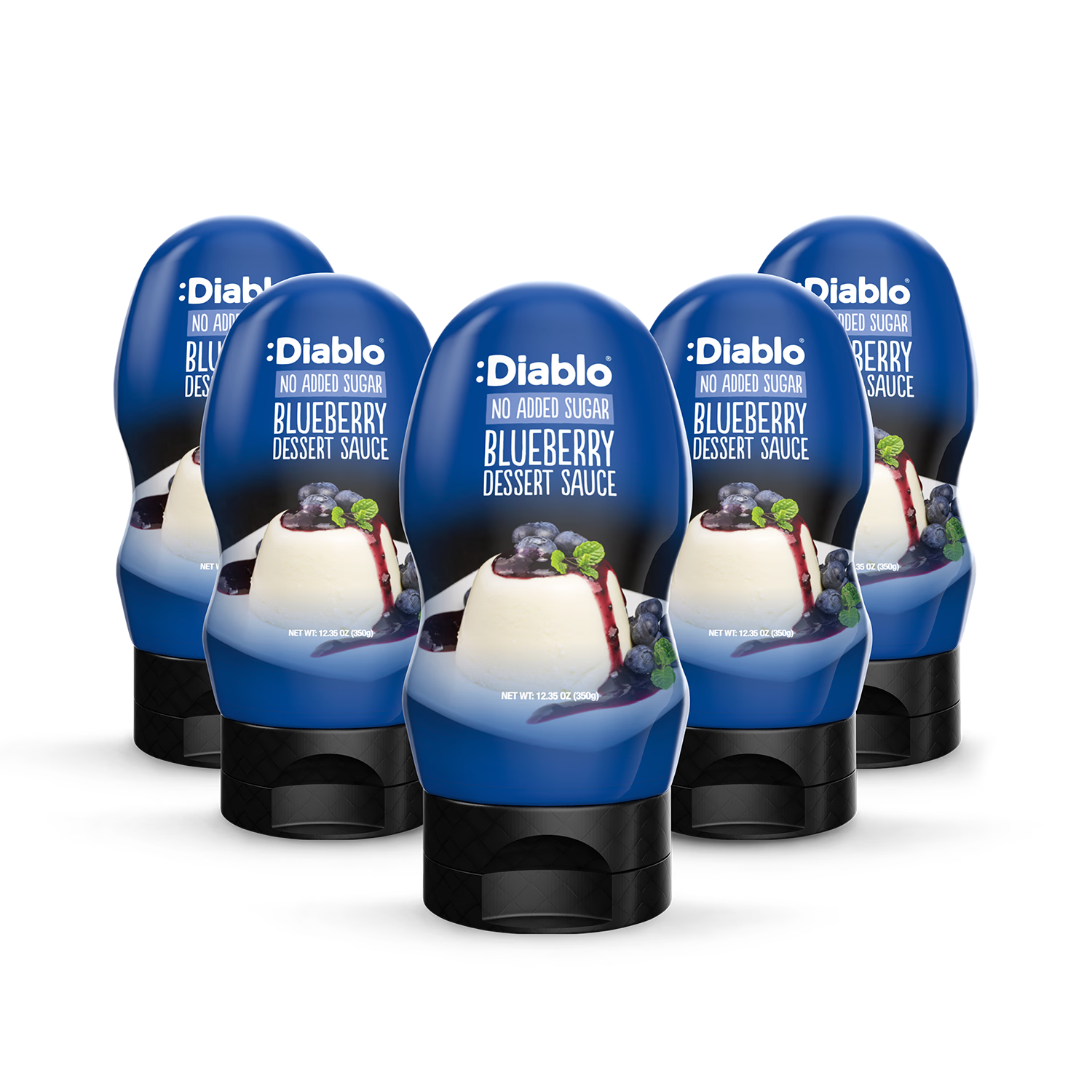 Diablo blueberry sauce 350g pack of 5, imported from the UK