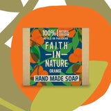 Faith in Nature Orange Pure Hand Made Soap Bar   100g GOODS M&S   