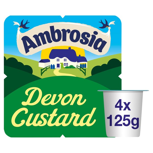 Ambrosia Devon Custard Pots   4 x 125g GOODS M&S   