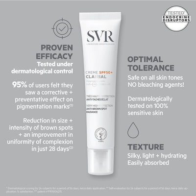 Superdrug SVR Clairial Daily UV Hyperpigmentation Cream SPF 50+ 40ml- Kjøp online hos McGrocer