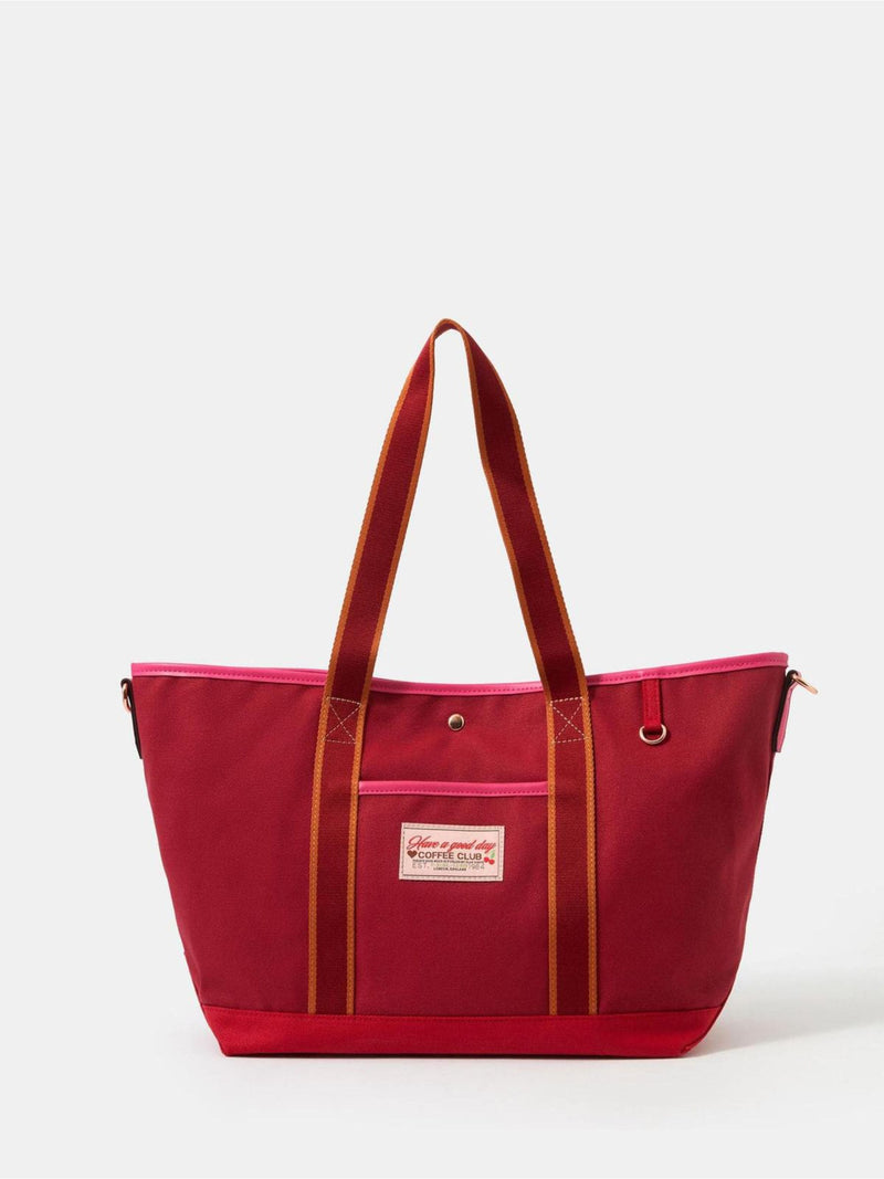 Accessorize Pink Canvas Shopper Bag, imported from the UK