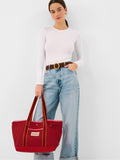 Accessorize Pink Canvas Shopper Bag, imported from the UK