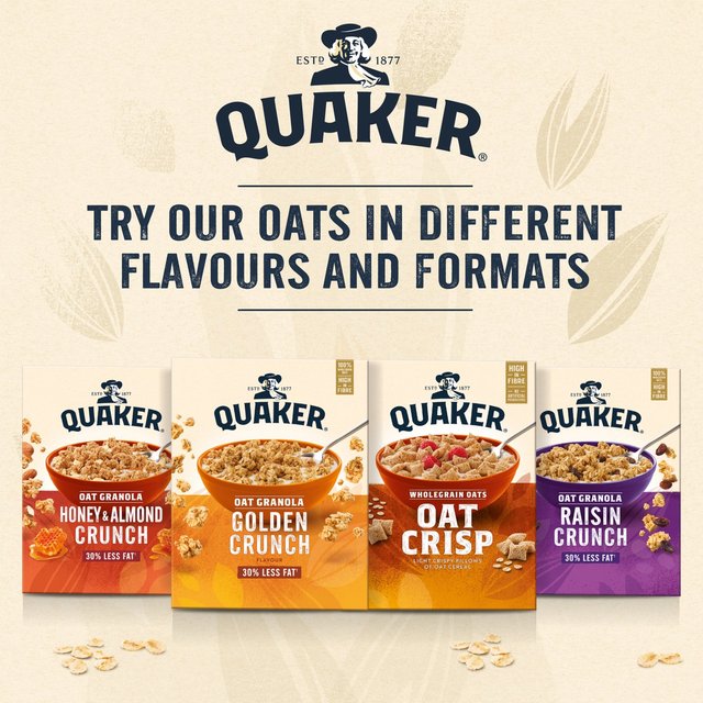 Quaker Oat Granola Honey & Almond Cereal   500g GOODS M&S   