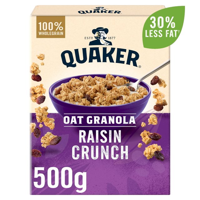 Quaker Oat Granola Raisin Cereal   500g