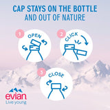 Evian Still Mineral Water Sports Cap   4 x 750ml GOODS M&S   