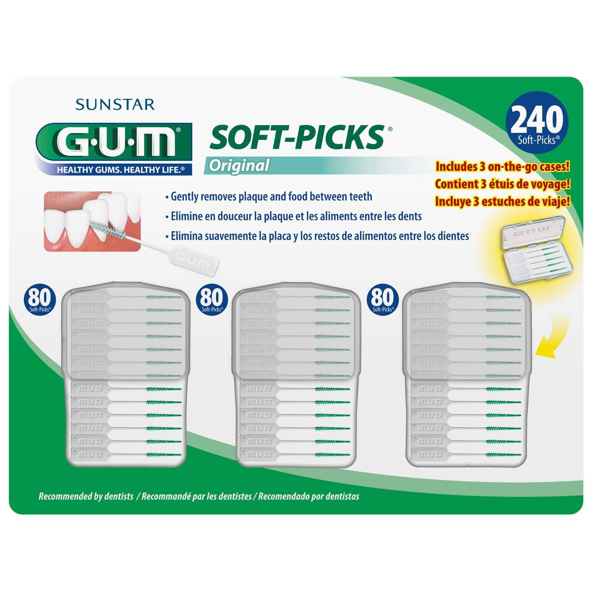 G.U.M Soft Picks interdental brushes, 240 count - British product
