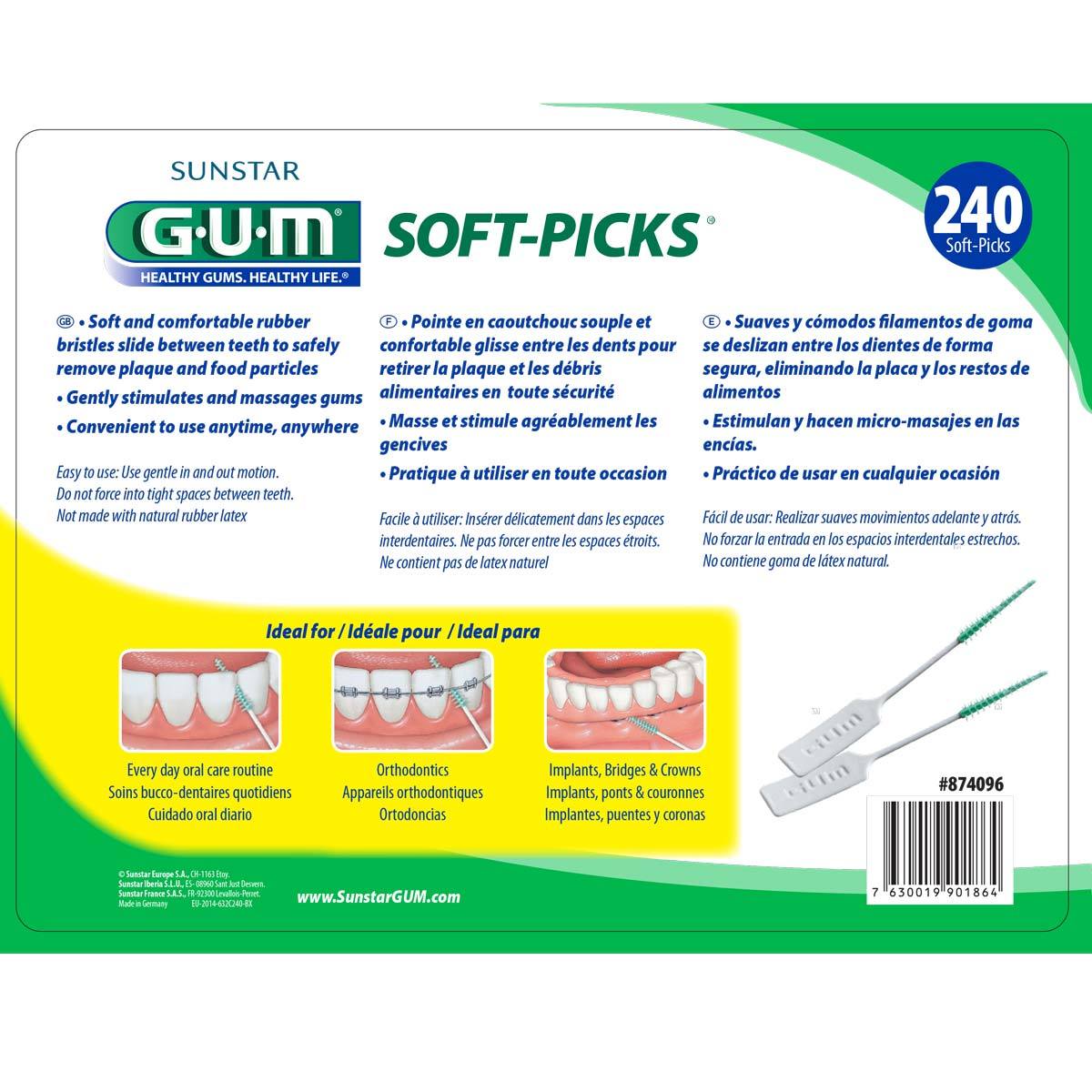 G.U.M Soft Picks interdental brushes, 240 count - British product