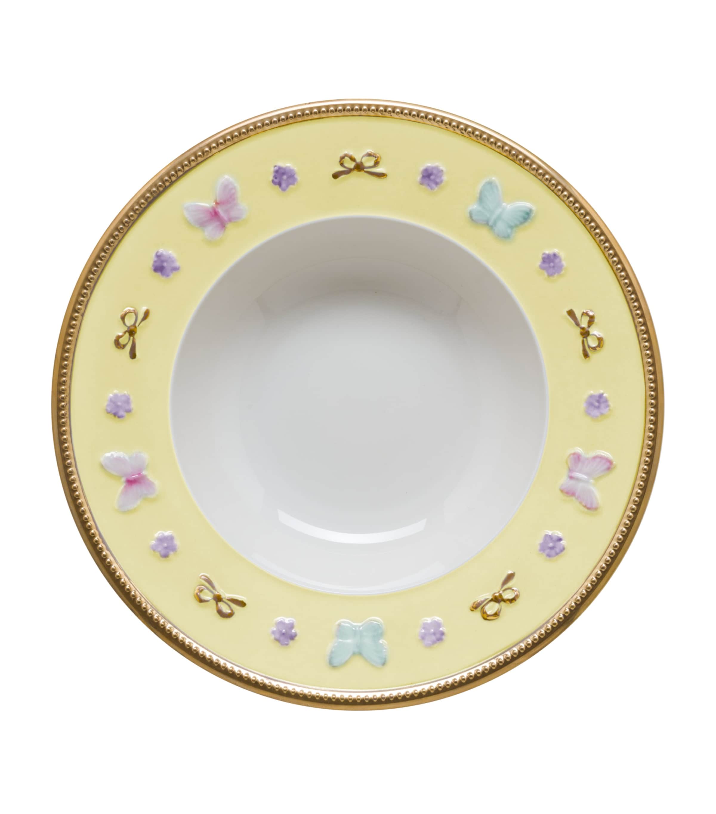 Villari Blooming Butterfly soup bowl 21cm (British brand)