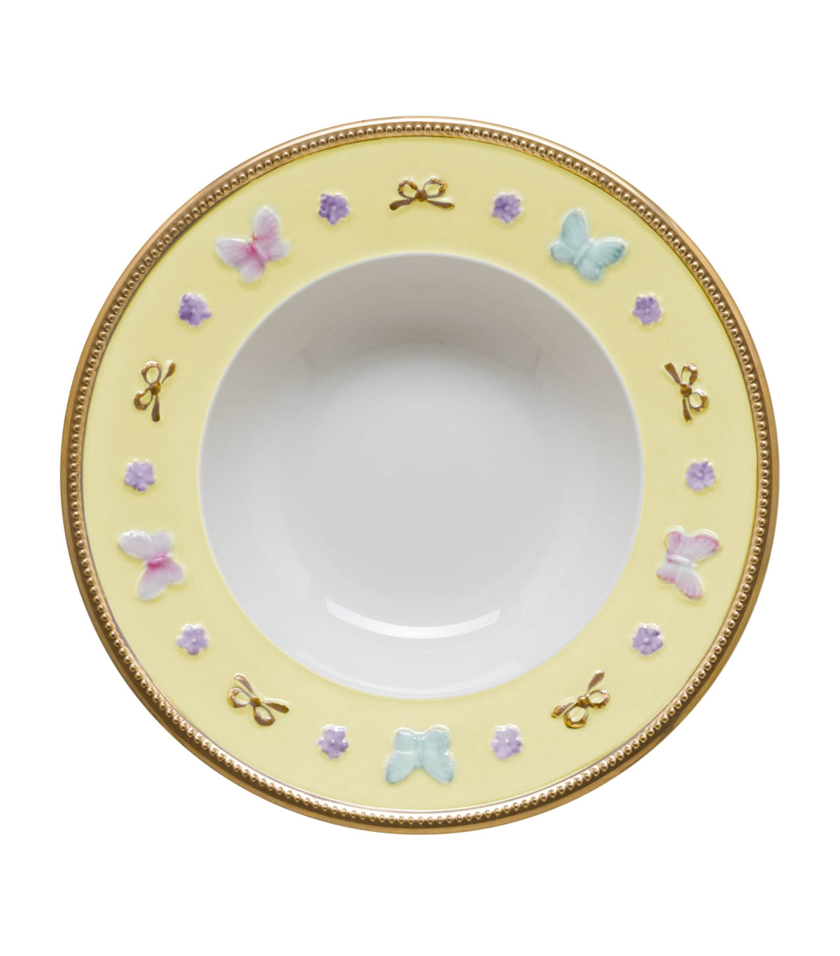 Villari Blooming Butterfly soup bowl 21cm (British brand)