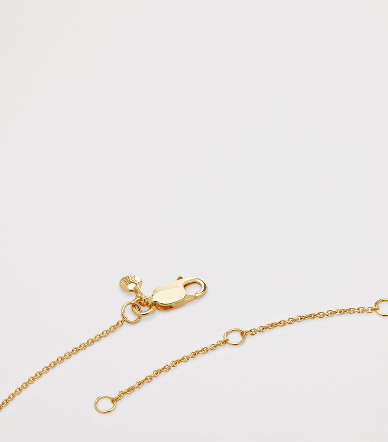Monica Vinader gold vermeil citrine birthstone necklace, UK version