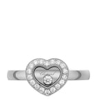 Chopard Happy Diamonds white gold diamond ring, imported from the UK