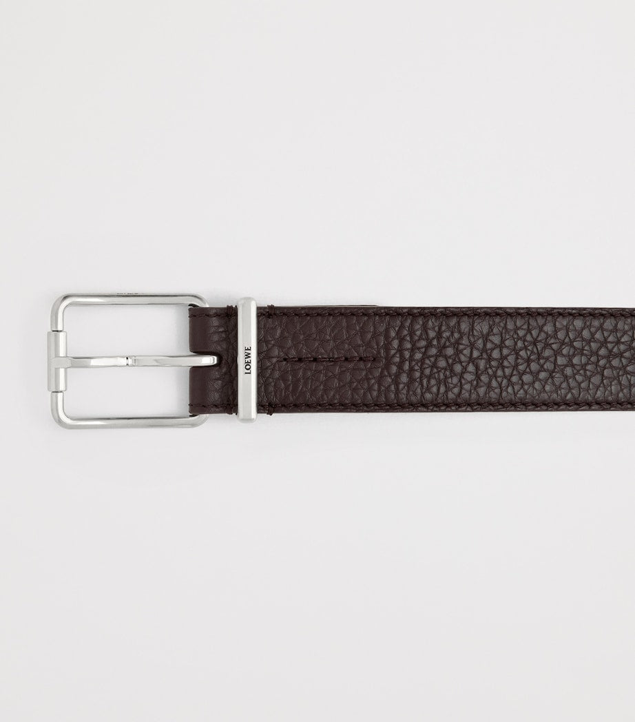 LOEWE leather logo buckle belt 3.5cm, UK version