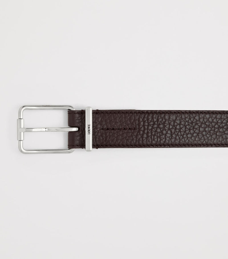 LOEWE leather logo buckle belt 3.5cm, UK version