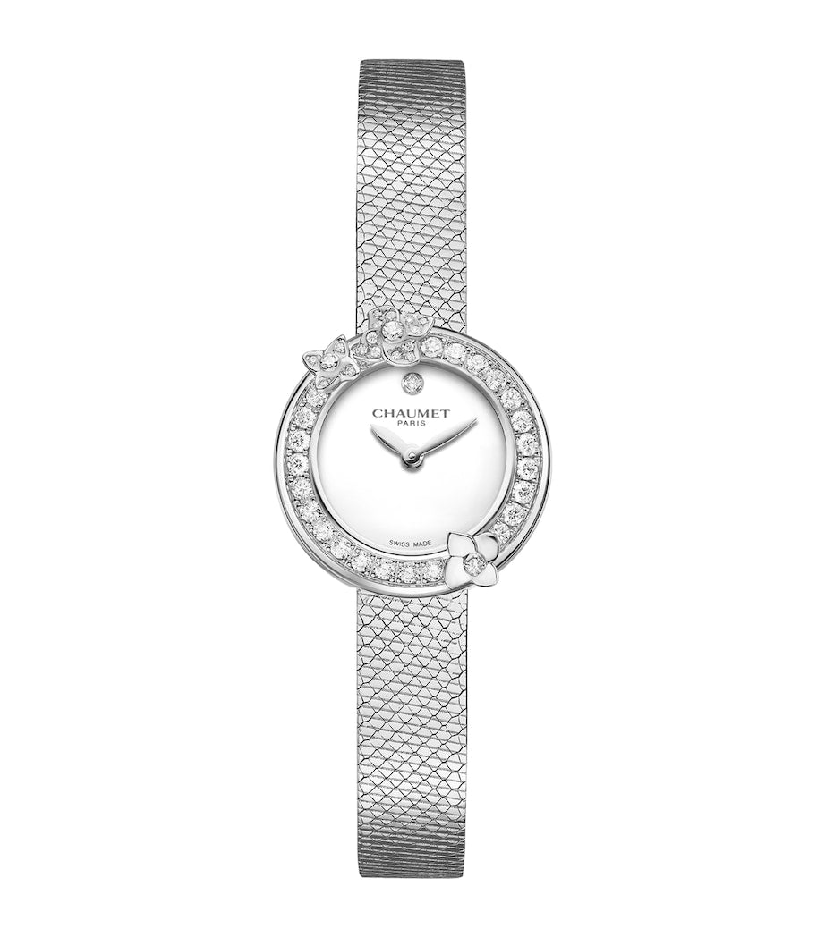 Chaumet Hortensia watch stainless steel diamond 22.4mm, imported from the UK