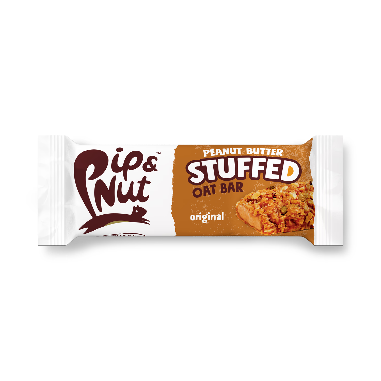 Pip & Nut peanut butter stuffed oat bar 48g, imported from the UK