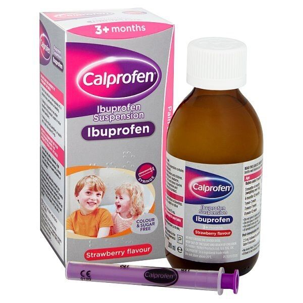 Calprofen Ibuprofen Suspension 3+ Months Sugar Free 200ml GOODS Superdrug   