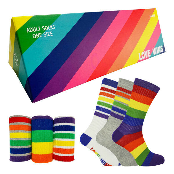 BOXT Socks 3 Pairs Mens Gay Pride Rainbow Socks 6-11 UK GOODS Superdrug   