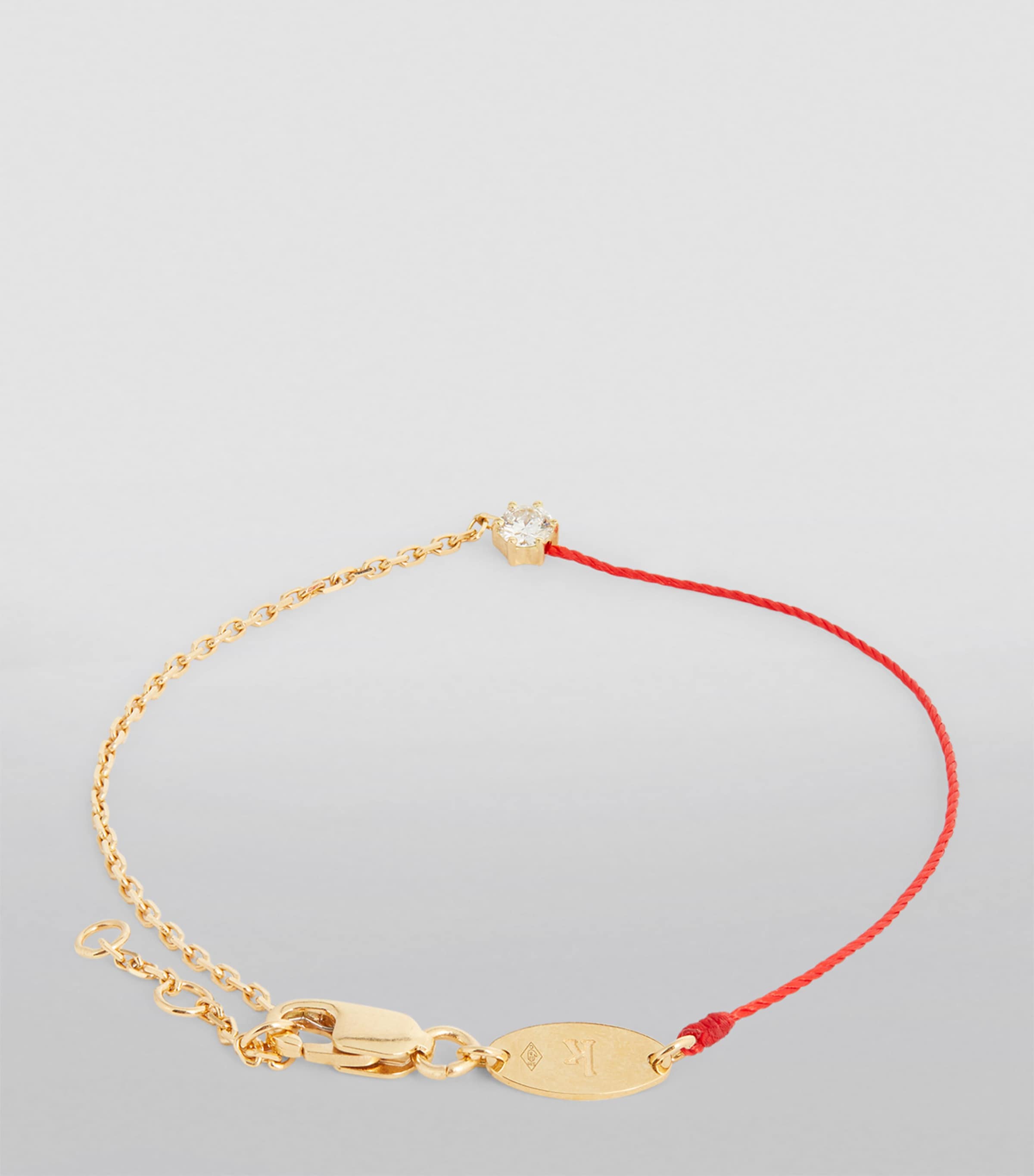 Redline Absolu yellow gold diamond thread bracelet, UK version