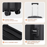 Livingandhome hardside travel suitcase with spinner wheels 55cm, imported from the UK