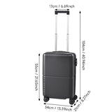 Livingandhome hardside travel suitcase with spinner wheels 55cm, imported from the UK