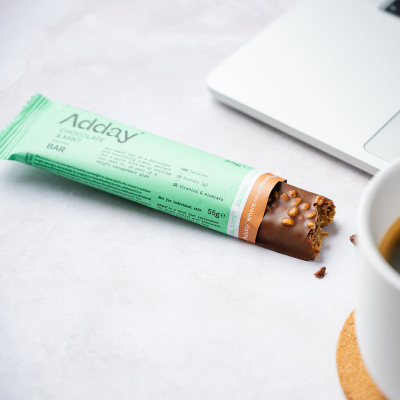 Adday chocolate mint diet bar 7 x 55g (British brand)